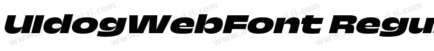 UIdogWebFont Regular字体转换